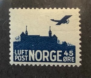 Norway 1941 Scott C3 MH - 45o,  Airplane over Akershus castle