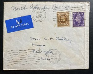 1939 Oxford England airmail Atlantic Service Cover To New York USA