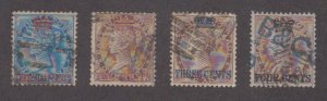 Straits Settlements - 1867 - SC 1-4 - Used