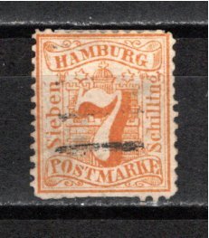 Hamburg 1865 Sc 19 used