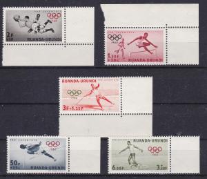 Ruanda-Urundi B26-30 1960 Olympic Games