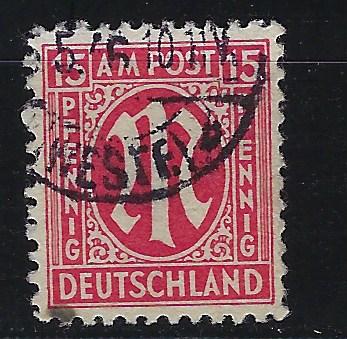 Germany AM Post Scott # 3N9a, used