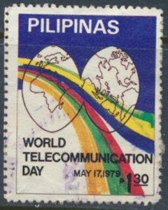 Philippines Sc# 1410  Used  Telecommunications see details  / cancel  face & ...