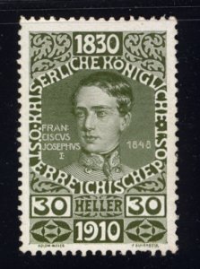 Austria 1910  Scott #137 MH