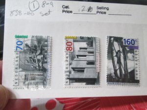 Netherlands #838-40 used  2023 SCV = $2.10