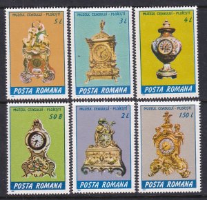 Romania 3518-3523 Clocks MNH VF
