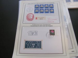 SWITZERLAND USED STAMPS & COVERS COLL. ON PAGES 1930-2005 $2K-$3K CAT. XF (191)