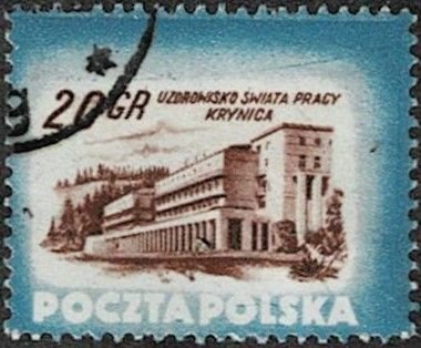 1953 Poland Scott Catalog Number 608 Used