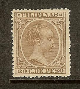 Philippines, Scott #174, 20c King Alfonso XIII, MH