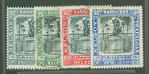 Barbados #102-104/106 Unused