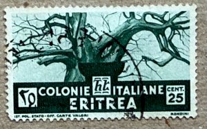 Eritrea 1934 25c Baobab Tree. See note. Scott 162, CV $0.35