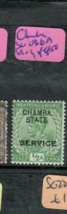 INDIA  CHAMBA (PP2911B)   KGV   /2A   SERVICE   SG O36A   MOG 