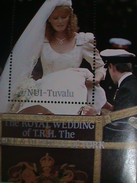 NUI-TAVALU STAMP: ROYAL WEEDING- T.R.H.THE DUKE & DUCHESS OF YORK MINT NH S/S#2