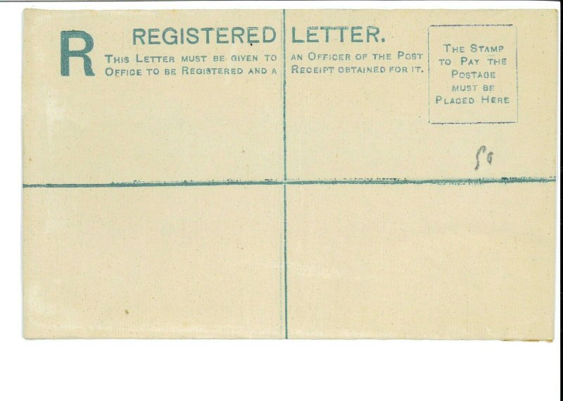 30111 - BARBADOS  -  POSTAL STATIONERY REGISTERED COVER : Higgings & Gage #1