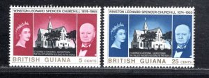 BRITISH GUIANA SC# 297-98 FVF/MOG