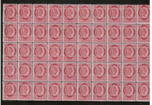 Austria #64 Very Fine Never Hinged Block Of Fifty