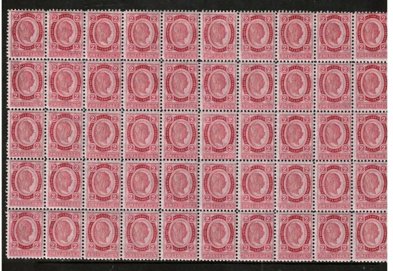 Austria #64 Very Fine Never Hinged Block Of Fifty