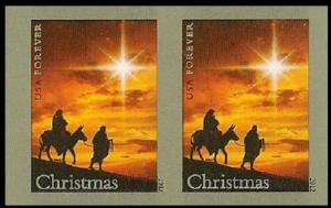 US 4711b Christmas Holy Family imperf NDC horz pair MNH 2012