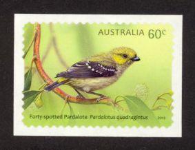 Australia Sc# 3926 MNH Pardalotes (S/A Coil Single)