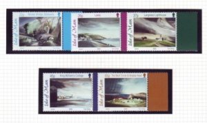 Isle of Man Sc 949-53 2002 Onley Watercolours stamp set mint NH