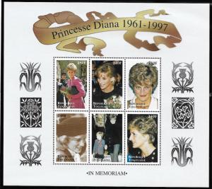 Togolaise  Scott 1805-1807  MNH  Princess Diana  Set of 3