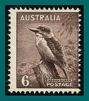 Australia 1956 Kookaburra, mint #295,SG230b