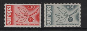France  #1131-1132  MNH  1965   Europa