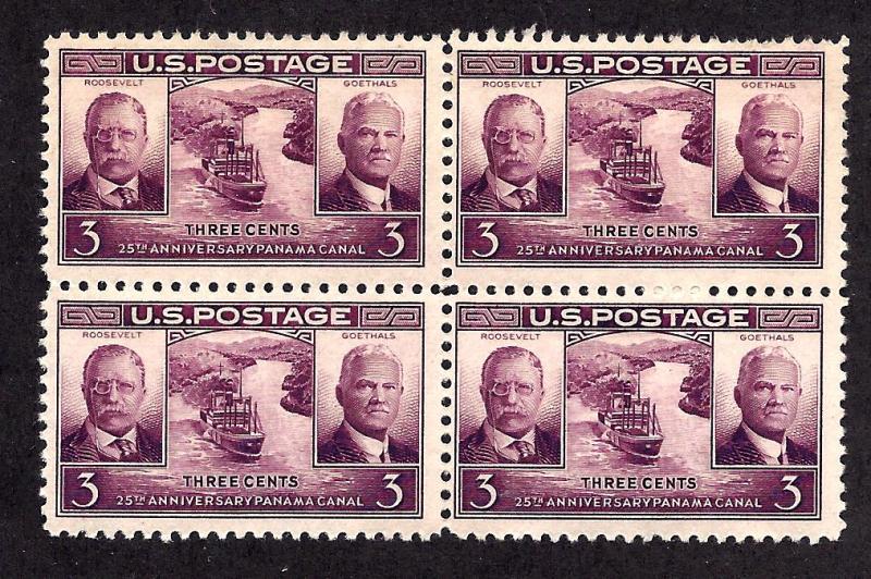 856 Mint,OG,NH... Block of 4... SCV $1.60