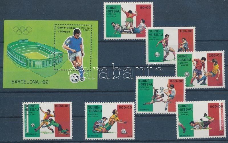 Guinea Bissau stamp Football World Cup set + block MNH 1989  WS134906