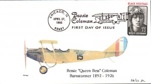 #2956 Bessie Coleman Heritage FDC