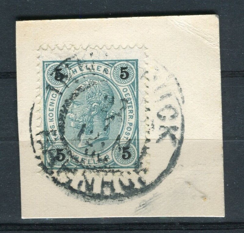 AUSTRIA; 1890s-1900s early F. Joseph issue fine used Full Postmark PIECE