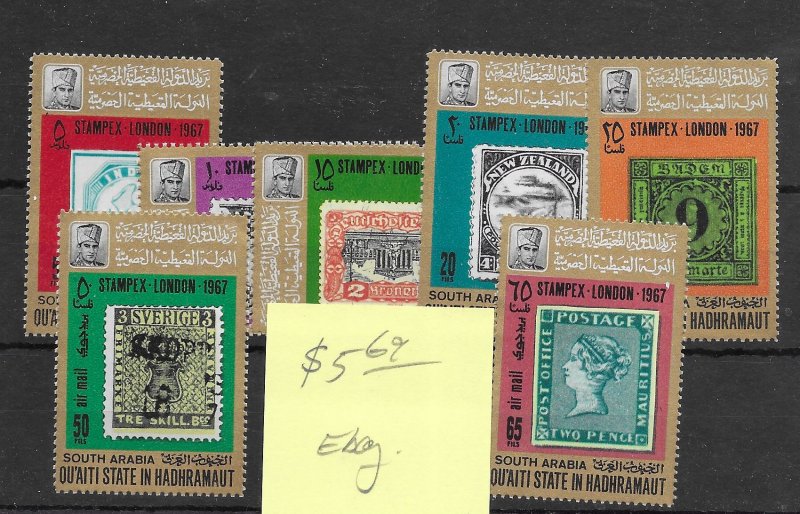 Qu'aiti State in Hadhramaut MNH - Stamp Set - CAT VALUE $??