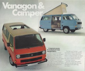 1982 - Volkswagon New Car Brochure - Ephemera 1255