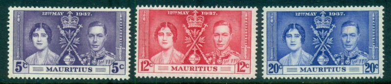 Mauritius 1937 KGVI Coronation MLH