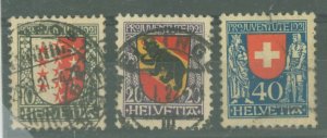 Switzerland #B18-B21 Used Single (Complete Set)