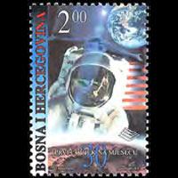 BOSNIA 1999 - Scott# 329 Moon Landing Set of 1 NH