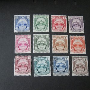 Burma 1948 Sc 90-101 set MNH