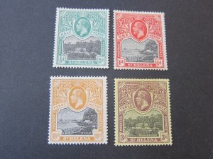 St Helena 1910 Sc 61-3,66 MH