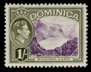 DOMINICA GVI SG106, 1s violet & olive-green, M MINT.