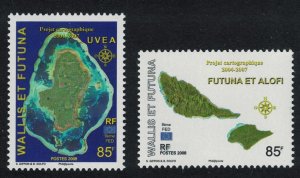 Wallis and Futuna Cartography 2v 2008 MNH SG#930-931 MI#965-966 KB