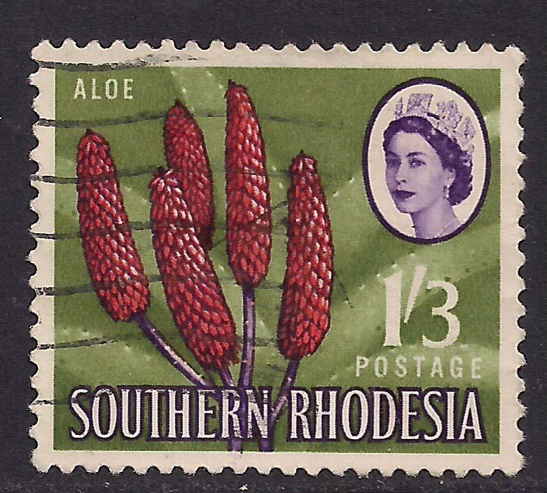 Southern Rhodesia 1964 1/-3d ALOE PLANT Stamp SG100 (C148)