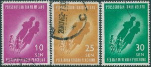 Malaysia Malayan Federation 1962 SG29-31 Free Primary Education set FU