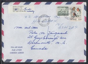 Norway - Dec 1985 Cover to Canada