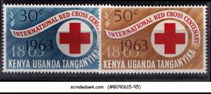 KENYA UGANDA TANGANYIKA - 1963 CENTENARY OF INTERNATIONAL RED CROSS - 2V MH