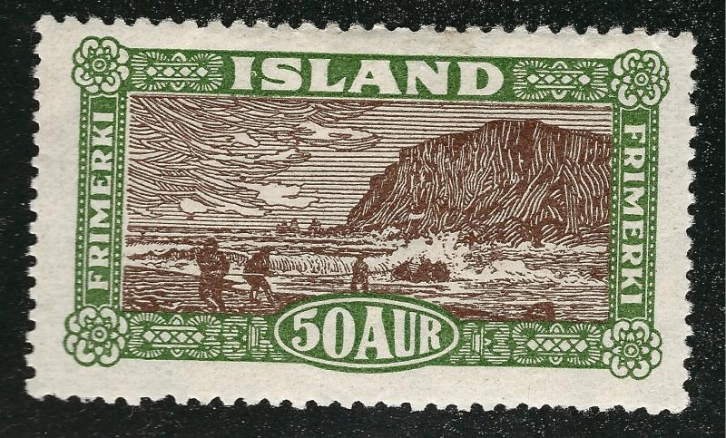 Iceland SC #148 Mint Very Fine small hr SCV $70.00 Very Nice!