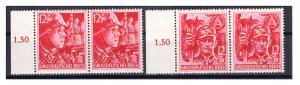 Germany Reich Scott # B292 - B293, mint nh, pairs