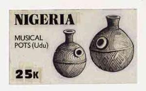 Nigeria 1990 Pottery - original hand-painted artwork for ...