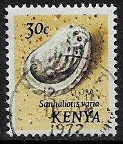 Kenya #40 Used Stamp - Seashell