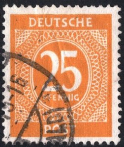 Germany: SC#546 25pf Numeral (1946) Used