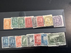 Canada #162-77 used Set of 16 1930-31 George V & Scenics